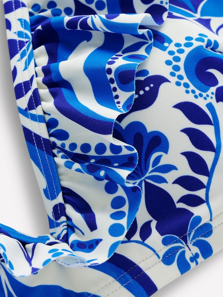 Boden Blue Evia Ruffle Bikini Top - Image 6 of 6