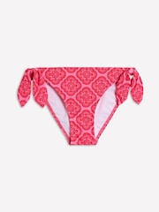 Boden Pink Tie Side Bikini Bottoms - Image 6 of 7