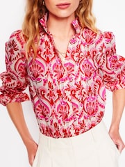 Boden Pink Felicity 100% Cotton Blouse - Image 4 of 7