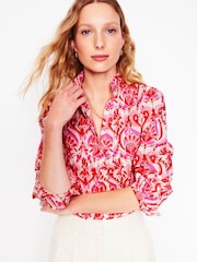Boden Pink Felicity 100% Cotton Blouse - Image 5 of 7