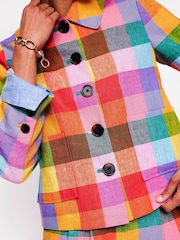 Boden Green Gingham Knightsbridge Jacket - Image 3 of 8