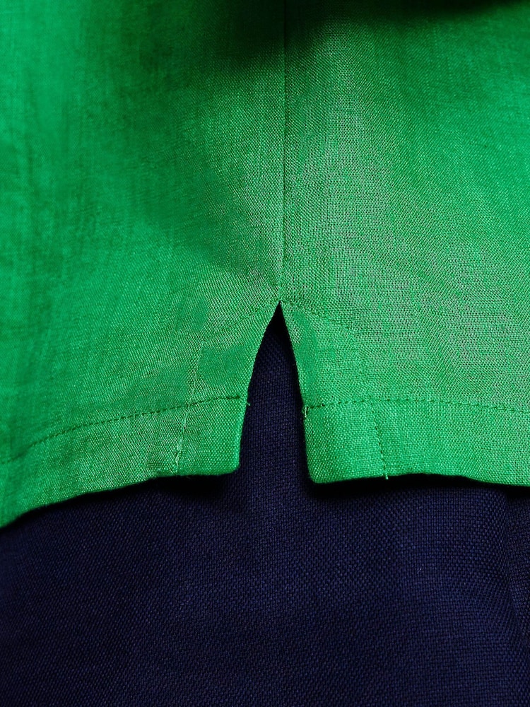 Boden Green 100% Linen Shell Top - Image 3 of 4