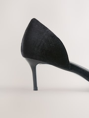 Schwarz - Forever Comfort® Samtschleife mit spitzer Zehenpartie, zweiteilige Absatzschuhe - Bild 9 von 11