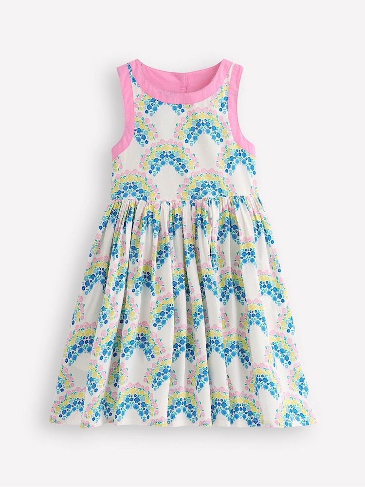 Azul - Vestido Boden Harlow com detalhe nas costas 100% algodão - Imagem 1 de 3