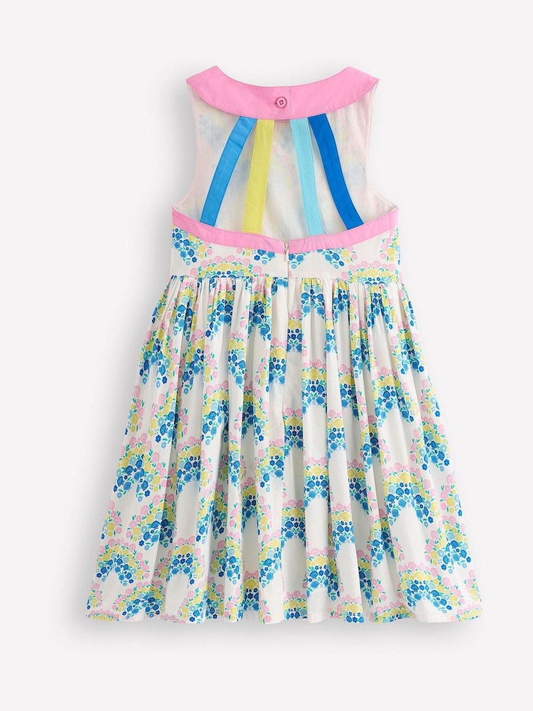 Azul - Vestido Boden Harlow com detalhe nas costas 100% algodão - Imagem 2 de 3
