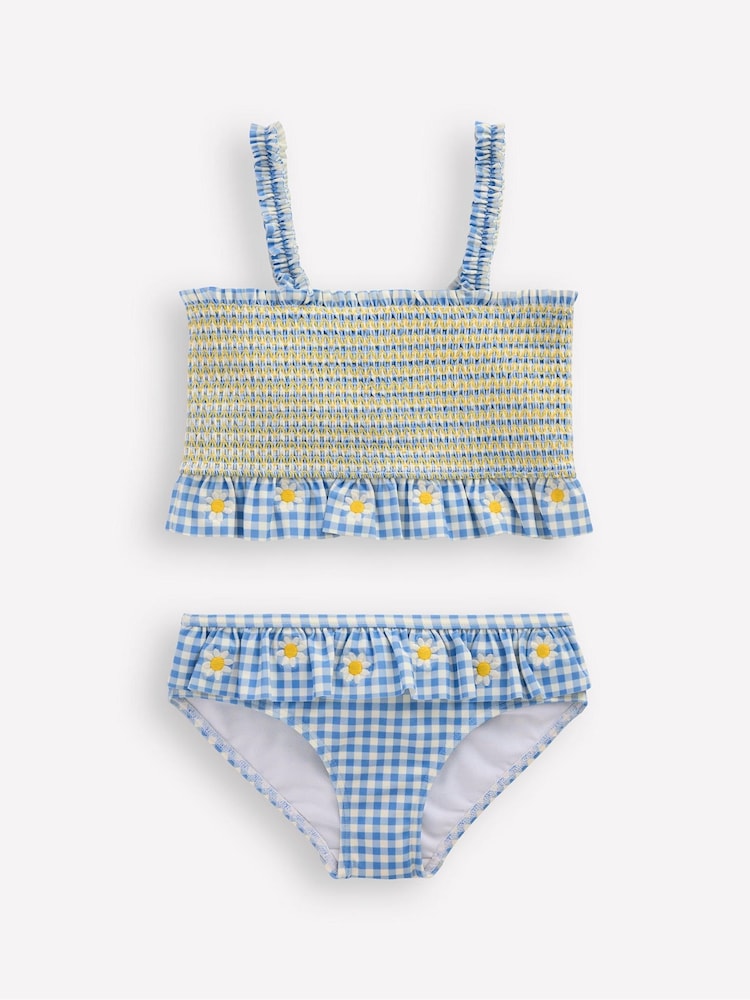 Boden Blue/Khaki Pretty Peplum Bikini - Image 2 of 4 Boden Blue/Khaki Pretty Peplum Bikini - Image 2 of 4