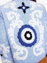 Boden Blue Chelsea Embroidered Jacket - Image 3 of 7