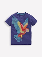 Boden Blue Superstitch 100% Cotton T-Shirt - Image 2 of 4