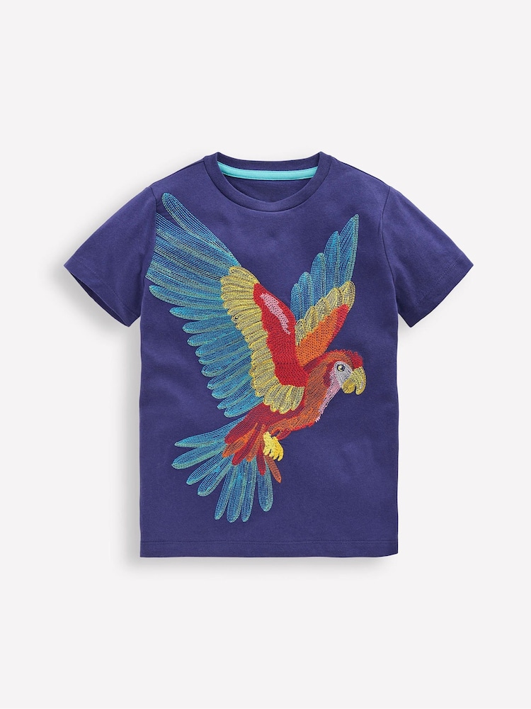 Boden Blue Superstitch 100% Cotton T-Shirt - Image 2 of 4