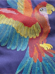 Boden Blue Superstitch 100% Cotton T-Shirt - Image 4 of 4