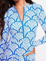 Boden Blue Sun Safe Raglan Rash Vest - Image 3 of 6