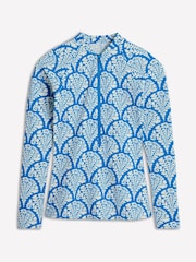 Boden Blue Sun Safe Raglan Rash Vest - Image 5 of 6