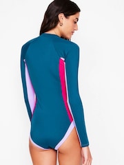 Boden Sporty Raglan Sleeve Swimsuit - Image 3 of 6