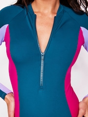 Boden Sporty Raglan Sleeve Swimsuit - Image 4 of 6