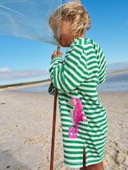 Boden Green Mara Towelling Throw-On Robe - Image 1 of 4