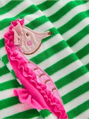 Boden Green Mara Towelling Throw-On Robe - Image 4 of 4