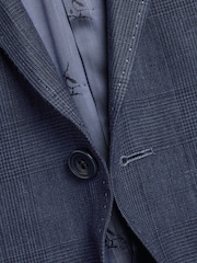 Charles Tyrwhitt Blue Slim Fit 100% Linen Jacket - Image 4 of 5