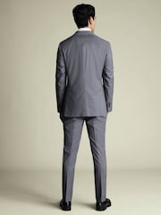 Charles Tyrwhitt Blue Slim Fit Italian Puppytooth Jacket - Image 5 of 6