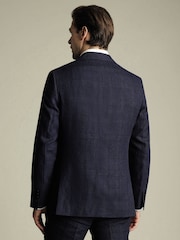 Charles Tyrwhitt Blue Classic Fit 100% Linen Jacket - Image 3 of 6