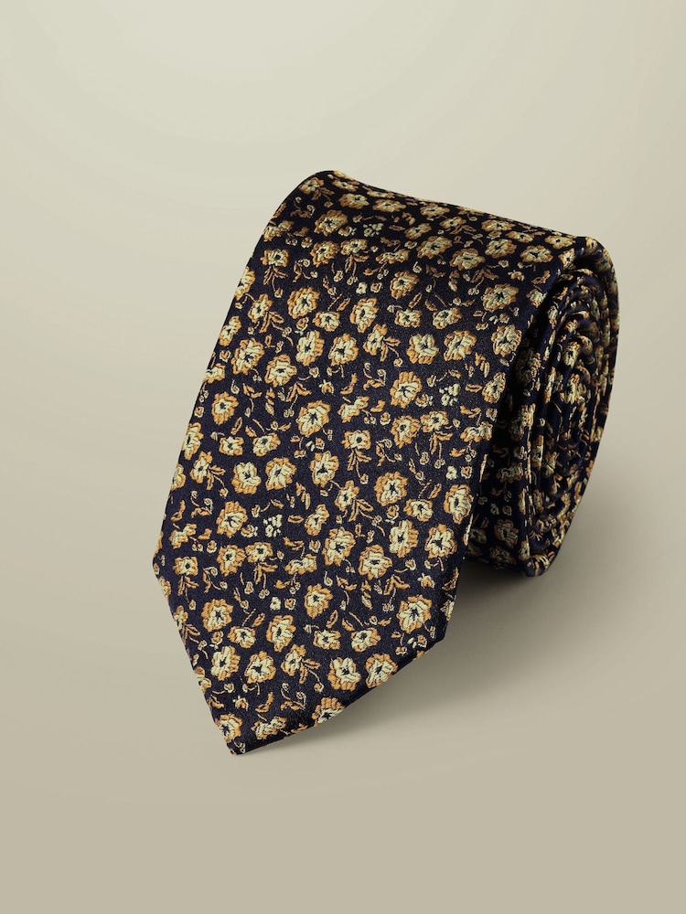 Charles Tyrwhitt French Blue Floral Tie - Image 1 of 2