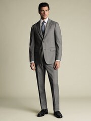 Charles Tyrwhitt Grey Sharkskin Adjustable Waistcoat - Image 1 of 2