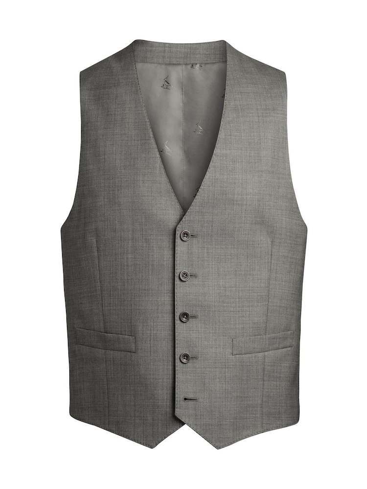 Charles Tyrwhitt Grey Sharkskin Adjustable Waistcoat - Image 2 of 2