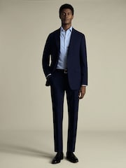Charles Tyrwhitt Blue Slim Fit New Ultimate Suit Jacket - Image 6 of 6