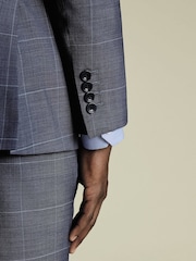 Charles Tyrwhitt Slim Fit New Ultimate Suit Check Jacket - Imagen 3 de 6