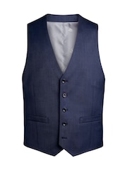 Charles Tyrwhitt Blue Sharkskin Adjustable Waistcoat - Image 2 of 2