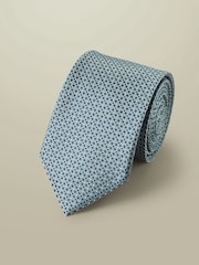 Charles Tyrwhitt Green Silk Stain Resistant Semi Plain Tie - Image 1 of 2