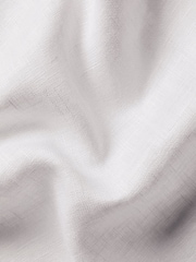 Charles Tyrwhitt White Slim Fit Plain Collarless Pure 100% Linen Shirt - Image 6 of 6