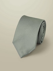 Charles Tyrwhitt Green Stain Resistant Medallion Tie - Image 1 of 2