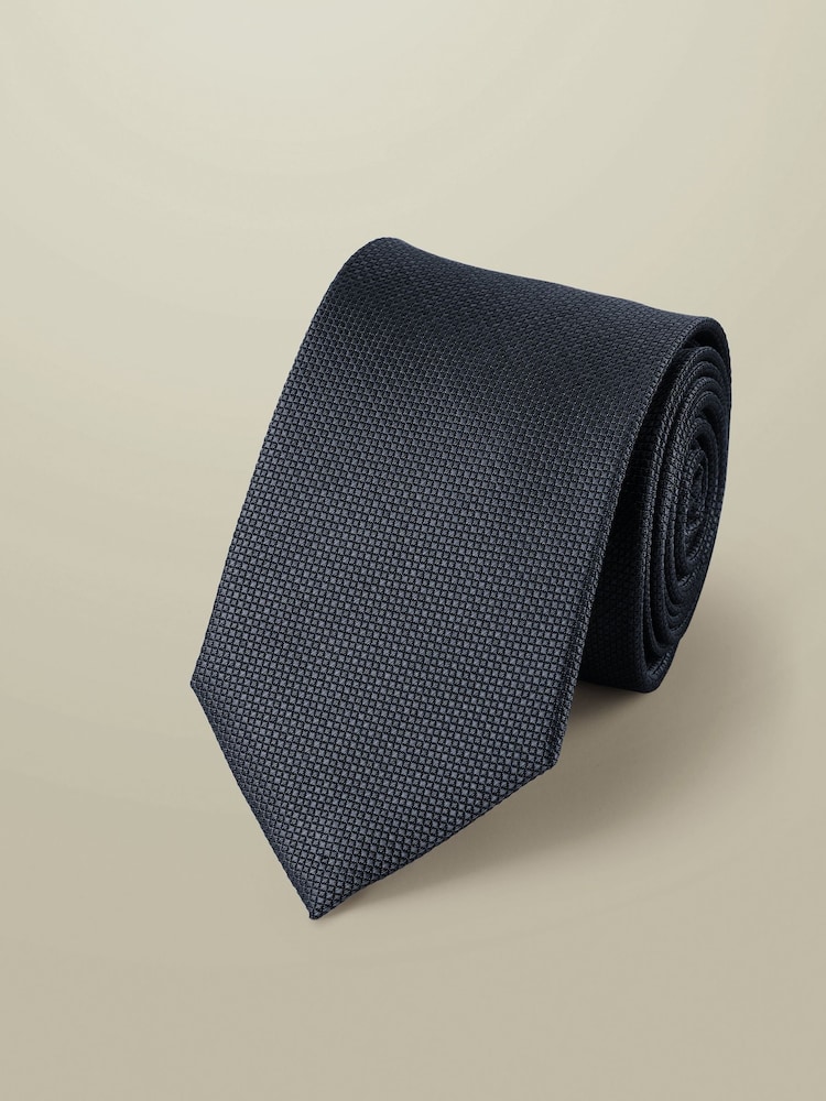 Charles Tyrwhitt Airforce Blue Silk Stain Resistant Tie - Image 1 of 2