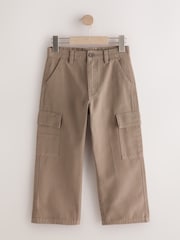 Tan Brown Woven Twill Cargo Trousers (3-16yrs) - Image 5 of 8