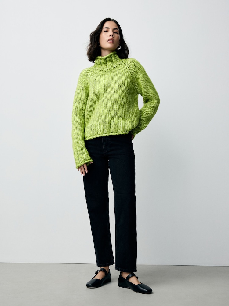 Acheter Vert - Pull en tricot à col rond en coton (3-16ans) de Next Algeria