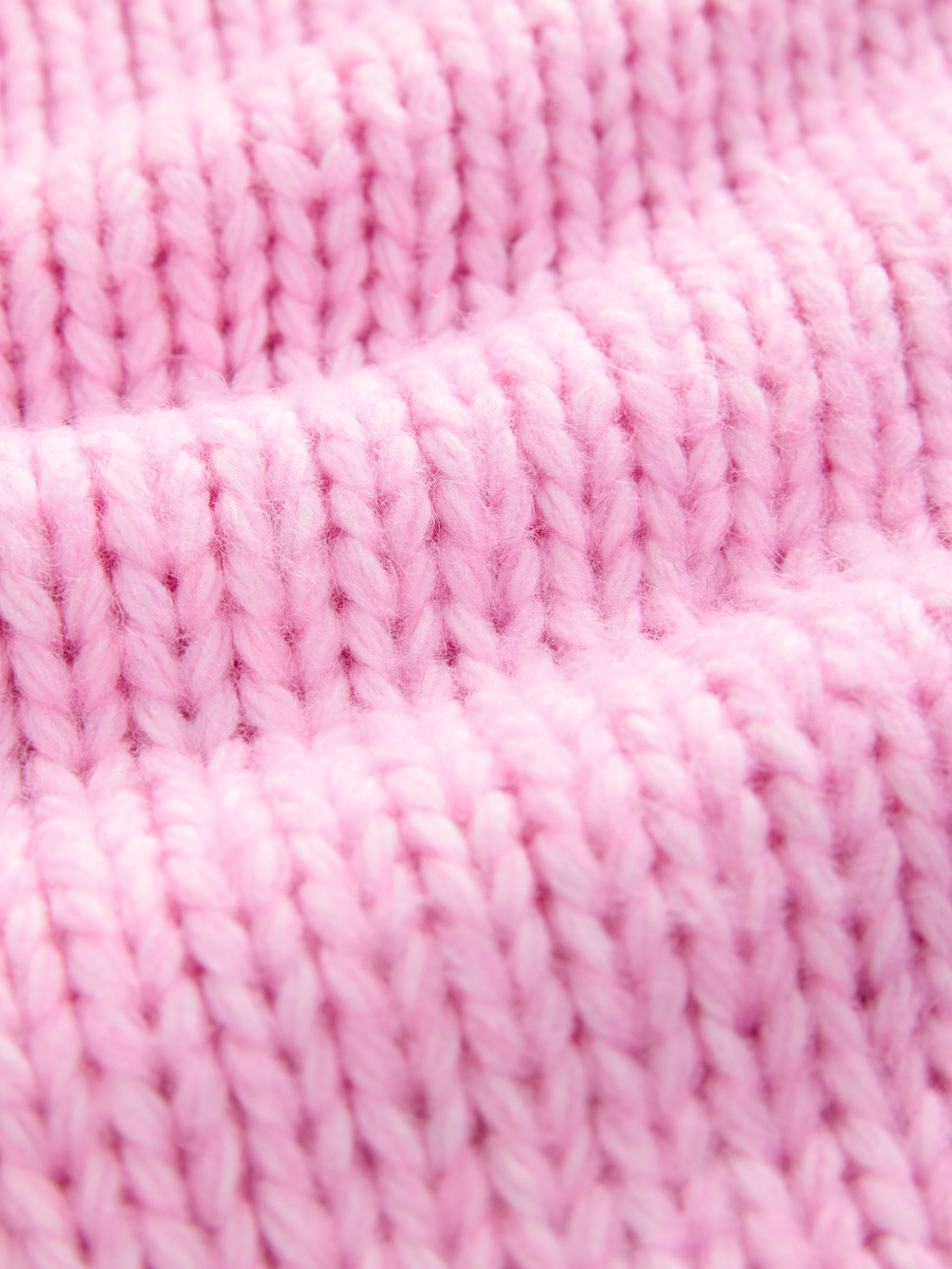 Buy Bright Pink Chunky Knit Stand Neck Jumper With Wool from Next USA