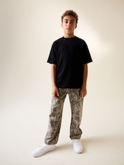 دنيم بني - جينز كلاسيكي (3-16سنةً) - صورة 2 من 8