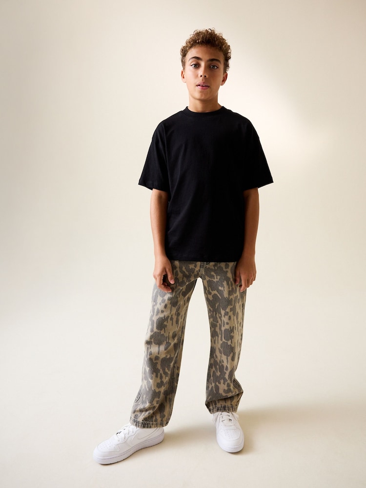 دنيم بني - جينز كلاسيكي (3-16سنةً) - صورة 2 من 8