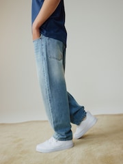 Blue Tint Baggy Tapered Authentic Jeans (3-16yrs) - Image 3 of 7