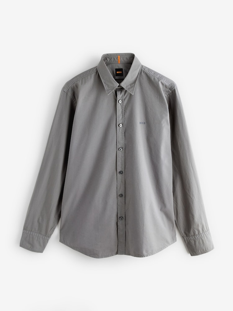 BOSS Grey Regular-Fit Relegant Shirt - Image 5 of 5 BOSS Grey Regular-Fit Relegant Shirt - Image 5 of 5