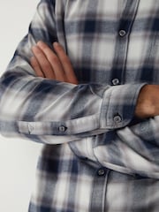 BOSS Grey Rickert Check Flannel Shirt - Image 3 of 5