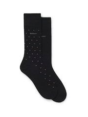 BOSS Black Bamboo Logo Socks 2 Pack - Image 1 of 1