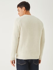 BOSS Natural Karinet V-Neck Regular Fit Jumper - Image 2 of 5