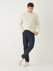 BOSS Natural Karinet V-Neck Regular Fit Jumper - Image 3 of 5