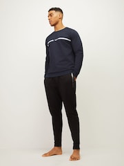 BOSS Blue Authentic Logo Sweatshirt - Image 2 of 5