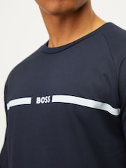 BOSS Blue Authentic Logo Sweatshirt - Image 4 of 5
