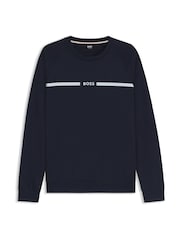 BOSS Blue Authentic Logo Sweatshirt - Image 5 of 5