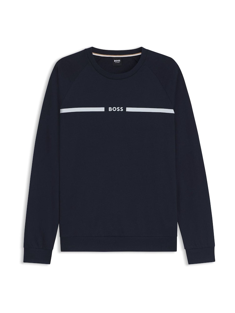 BOSS Blue Authentic Logo Sweatshirt - Image 5 of 5 BOSS Blue Authentic Logo Sweatshirt - Image 5 of 5