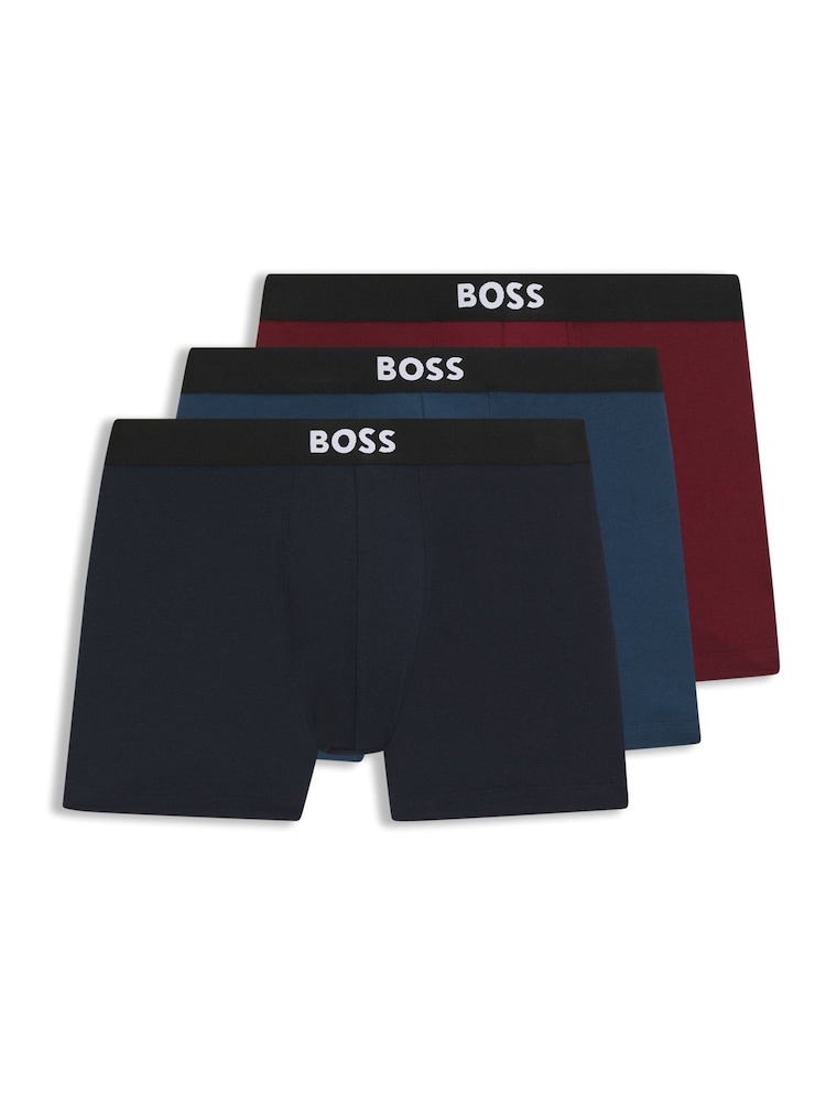 BOSS Black One Logo Boxers 3 Pack - Image 1 of 1