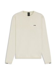 BOSS White Regular Fit Ever Crew Neck Jumper - Image 1 of 1